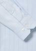 Woven Tailored Collar Shirt Large Fine Stripe