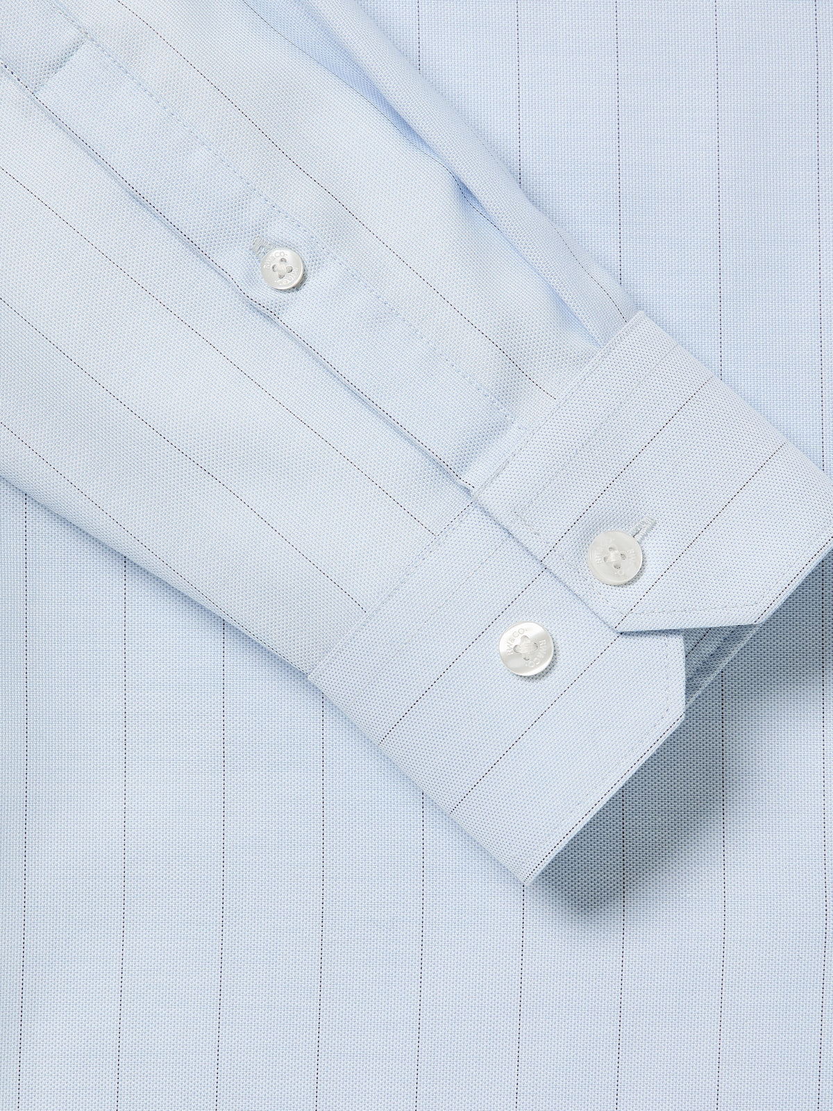 Woven Tailored Collar Shirt Large Fine Stripe