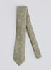 Green Regular Tie with Foliage Pattern