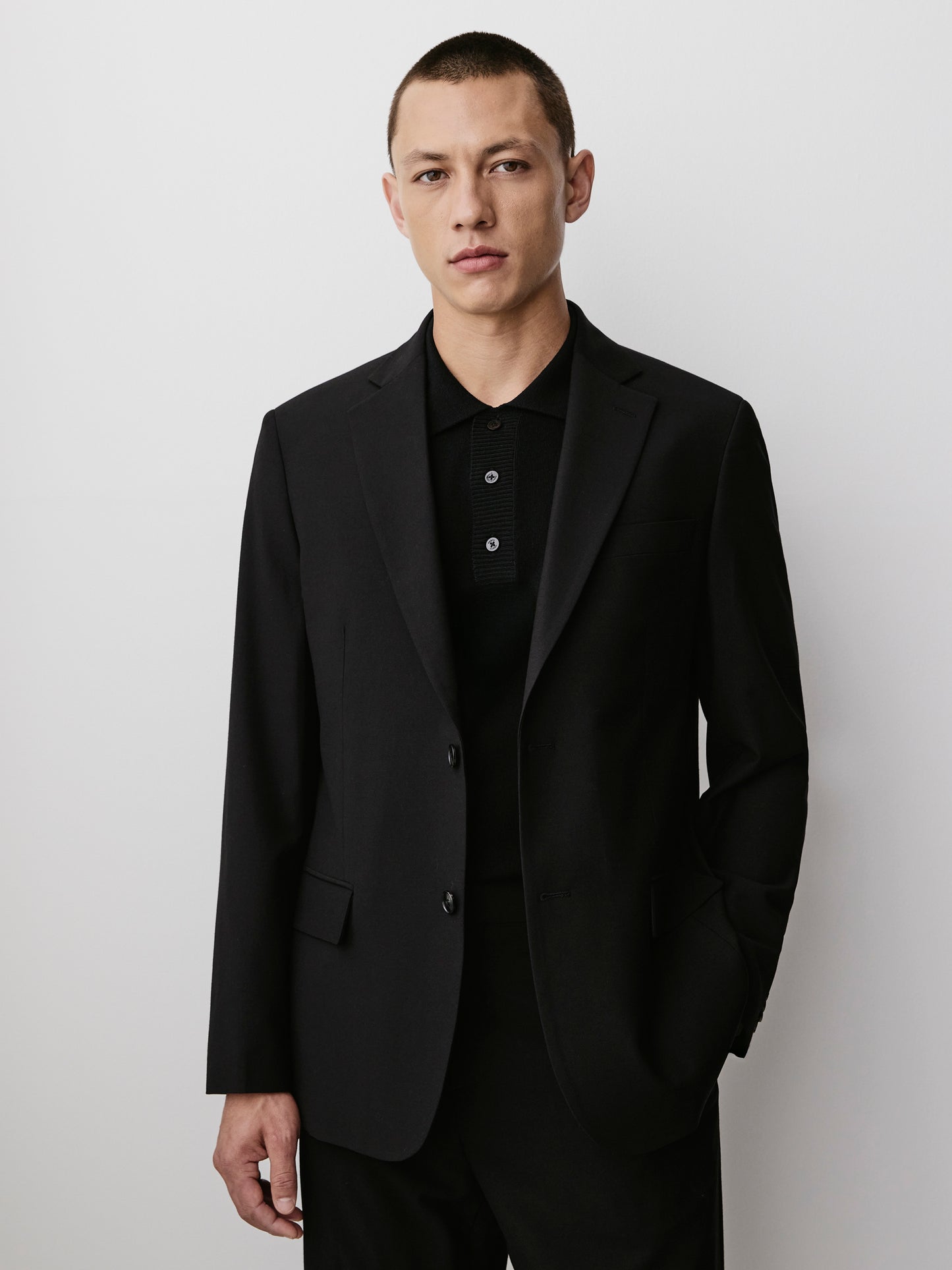 Men's Straight Fit Wool Blend Blazer