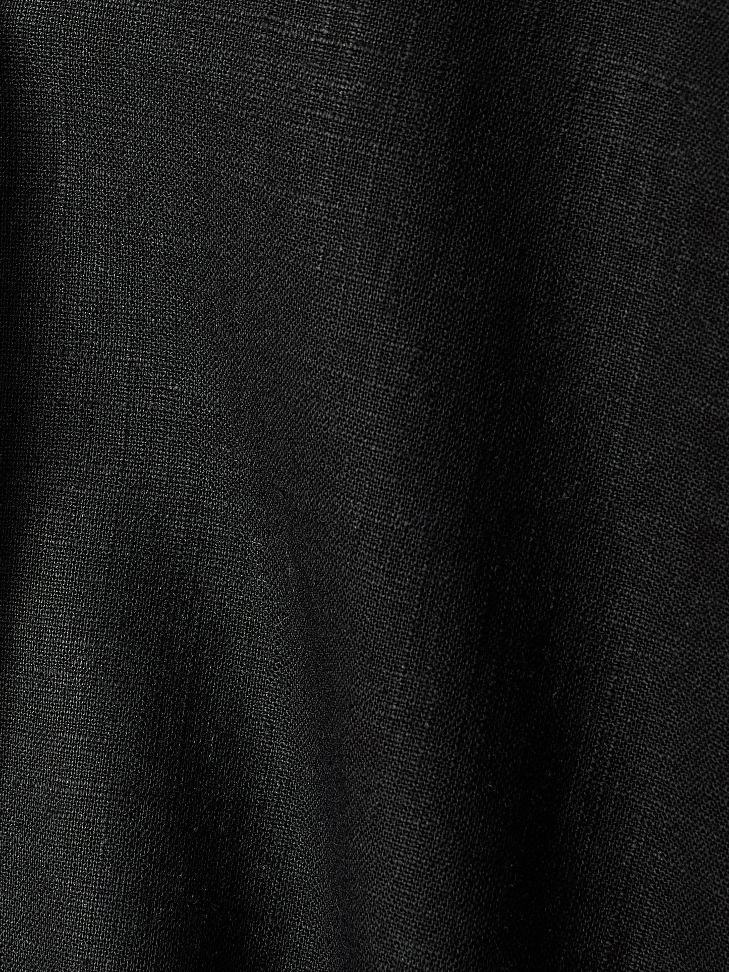 Linen-Blend Short-Sleeve Blouse with Shirt Collar