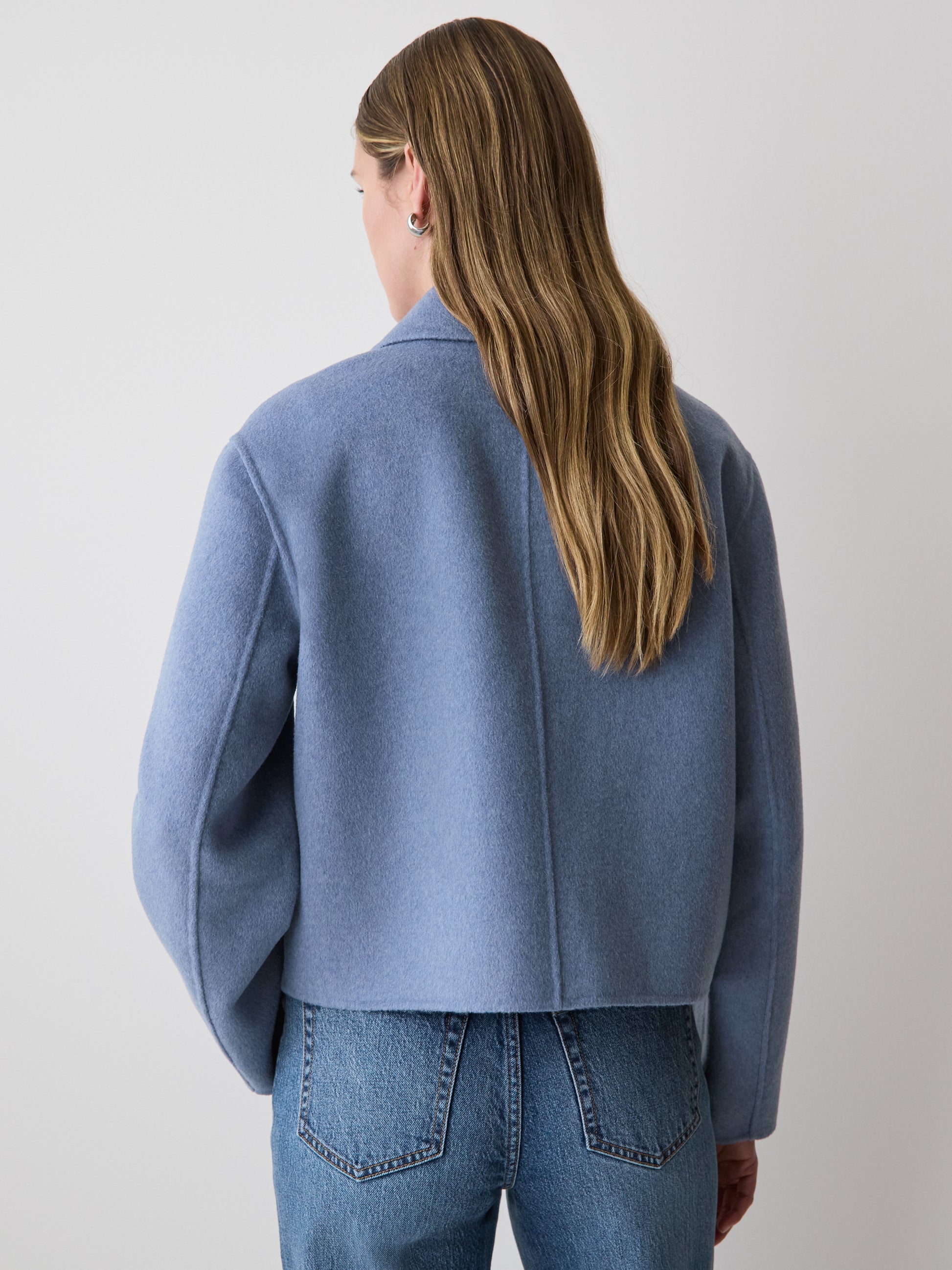 Double Face Wool-Blend Transitional Coat