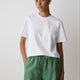 Ladies Cotton Knit Relaxed Short Sleeve Tee