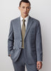 Woven Tailored Blazer in Brushed Med Blue