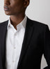 Essential Slim Fit Black Wool-Blend Suit Blazer