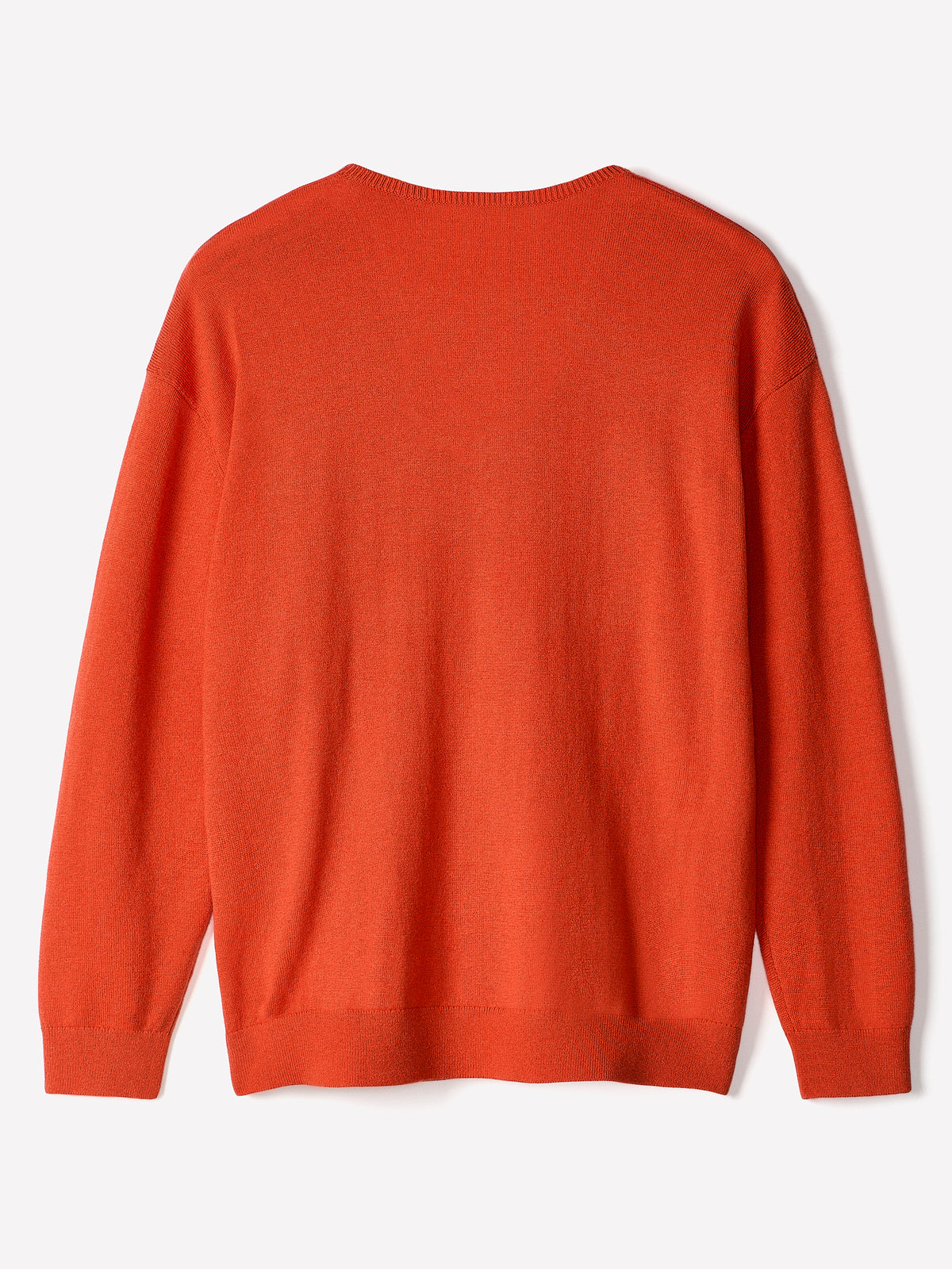 Long-Sleeve V-Neck Oversized Merino Sweater