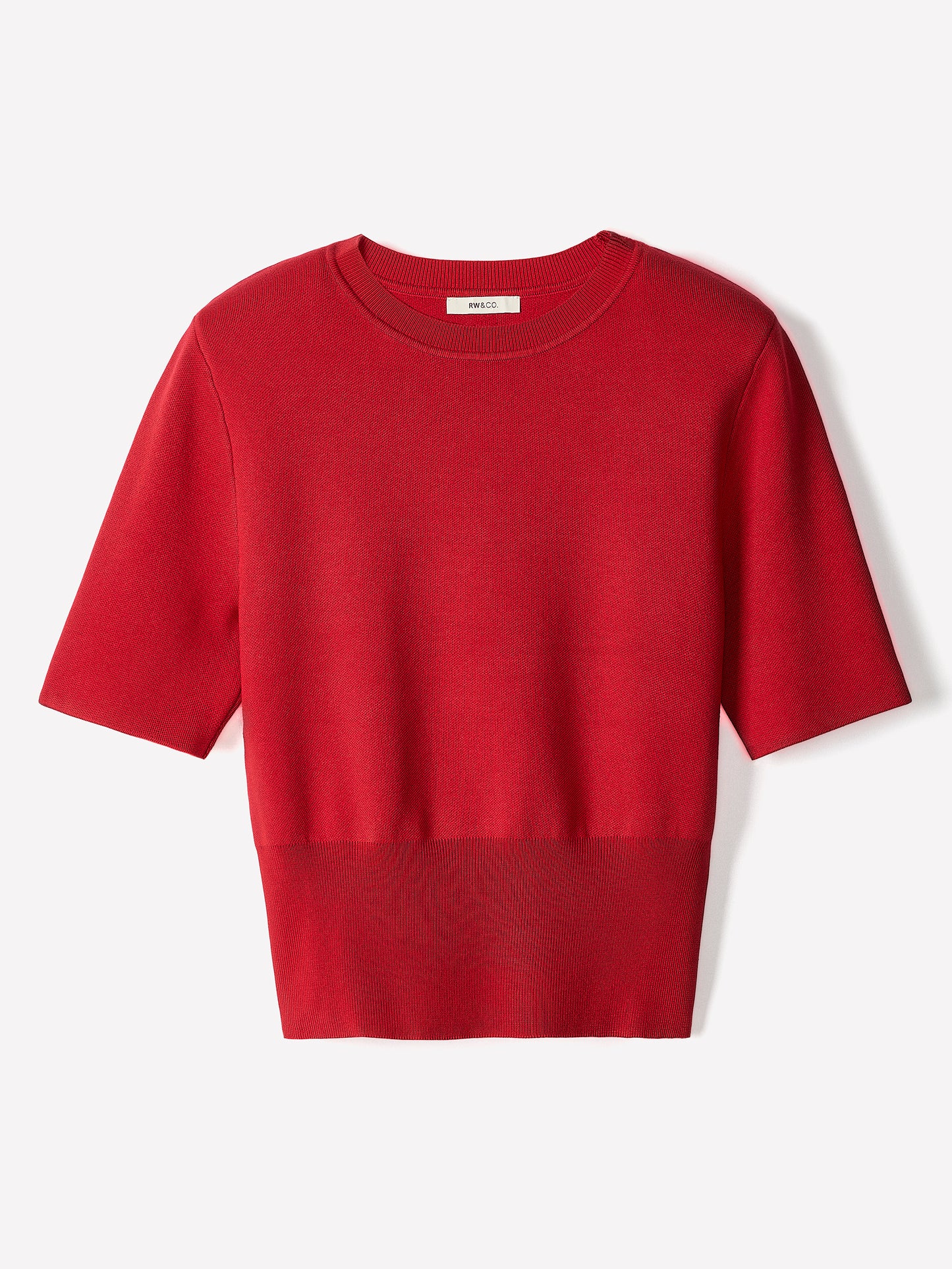 Knit Sweater with Shoulder Pads, Viscose Nylon Blend