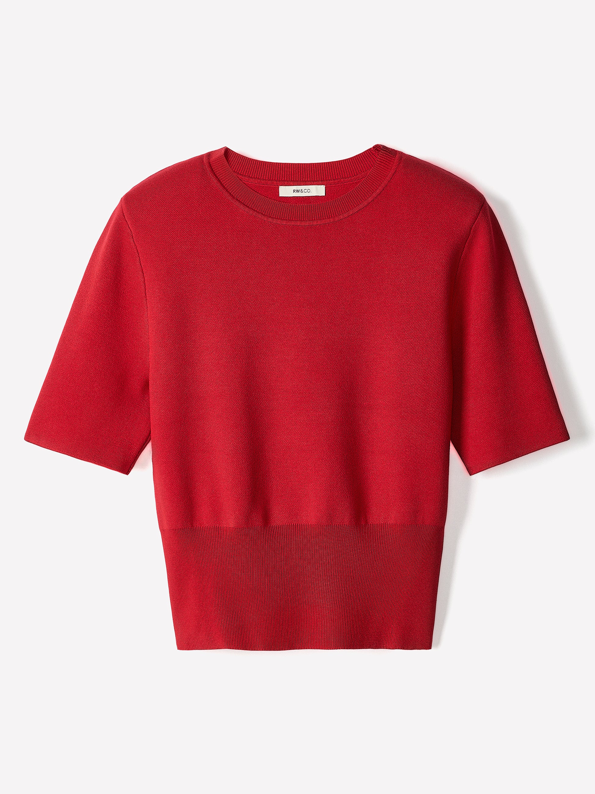 Knit Sweater with Shoulder Pads, Viscose Nylon Blend