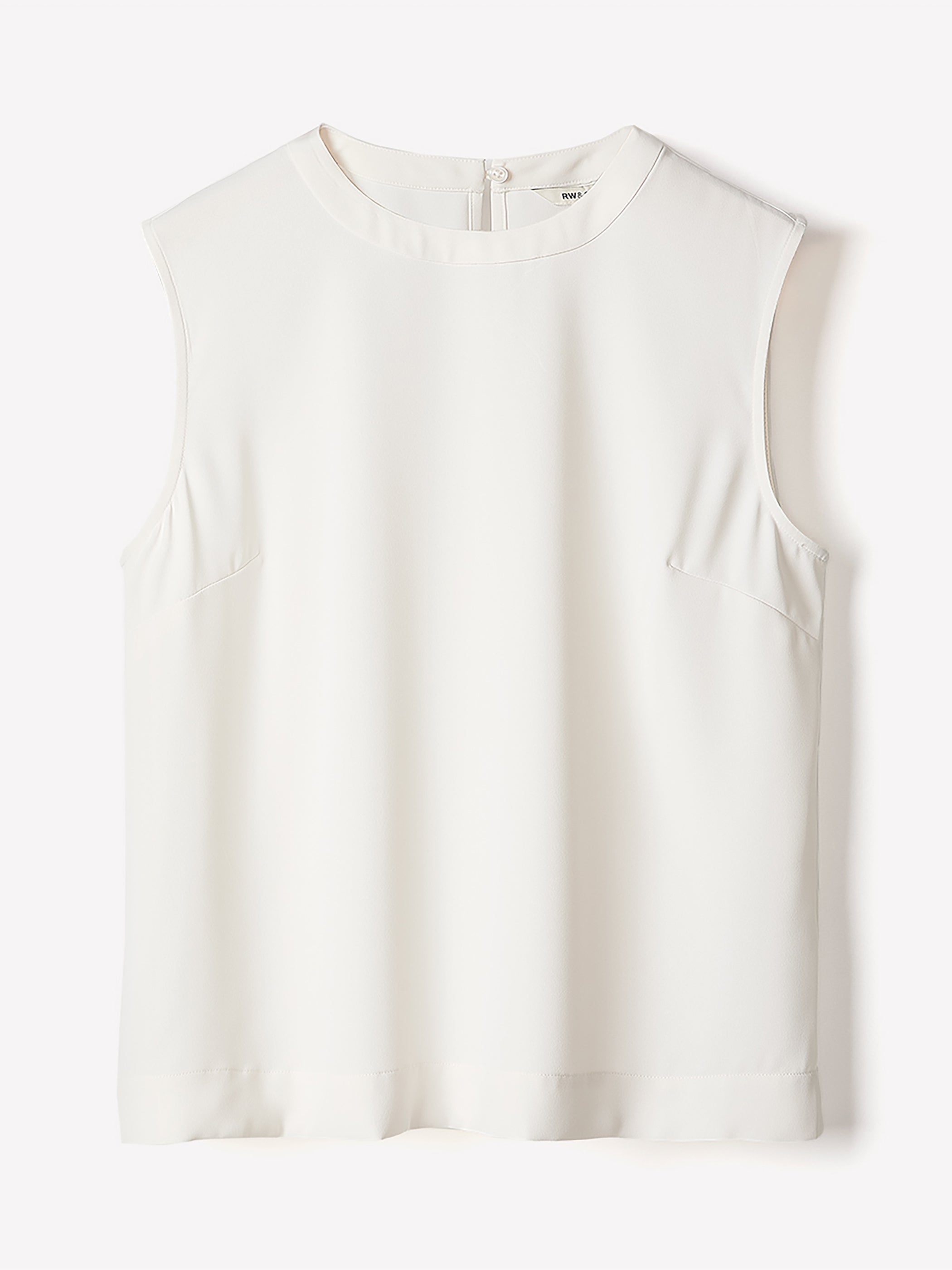 Camisole Satinée à Col Rond