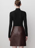 Faux Leather Mini Skirt