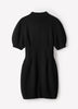 Short-Sleeve Mock-Neck Hourglass Sweater Dress