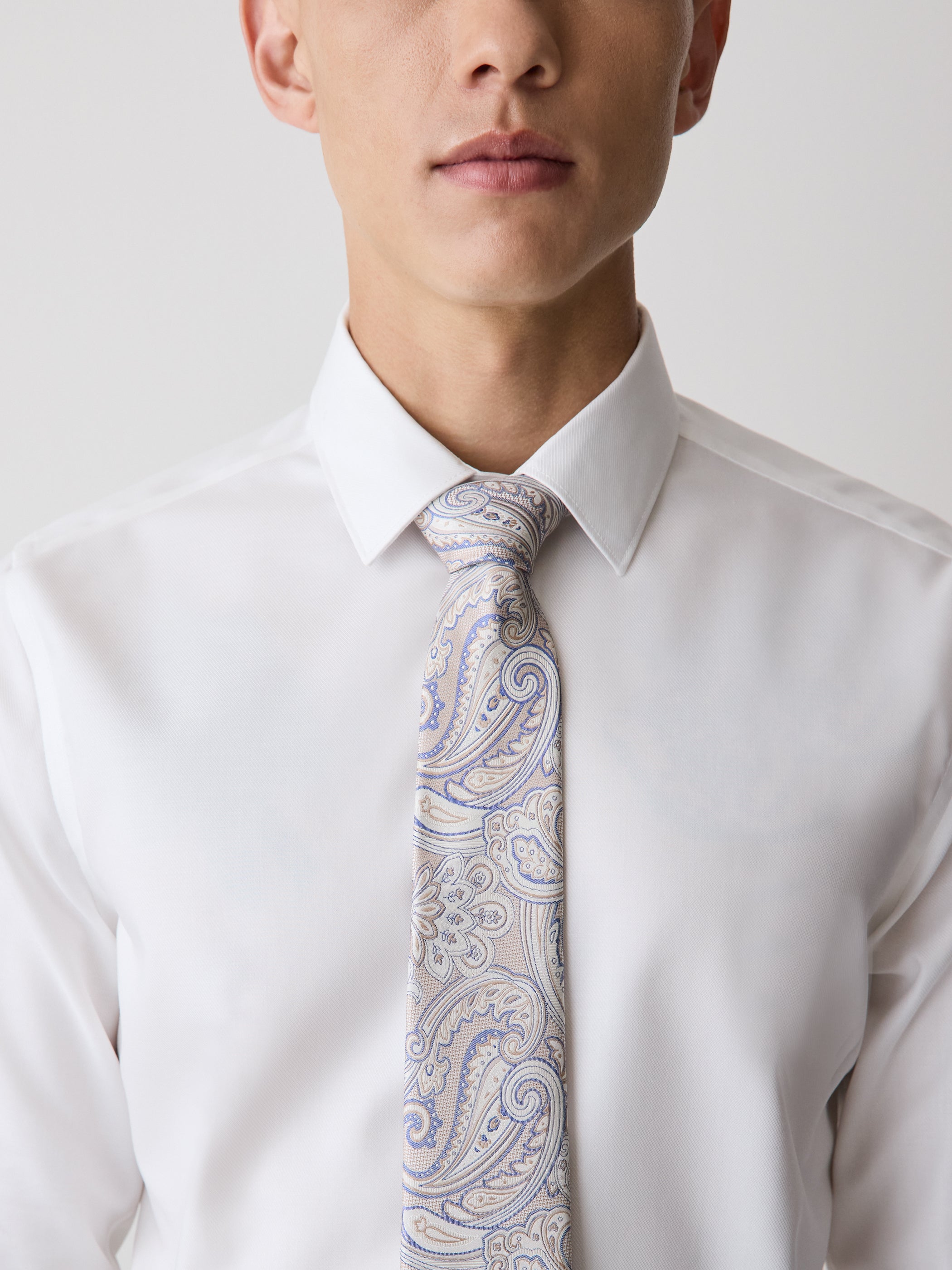 Men's Silk Woven Paisley Tie Regular Fit
