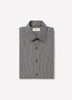 Tailored Brown Two-Tone Cotton Shirt