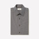 Tailored Brown Two-Tone Cotton Shirt