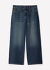High-Rise Wide-Leg Cropped Jeans
