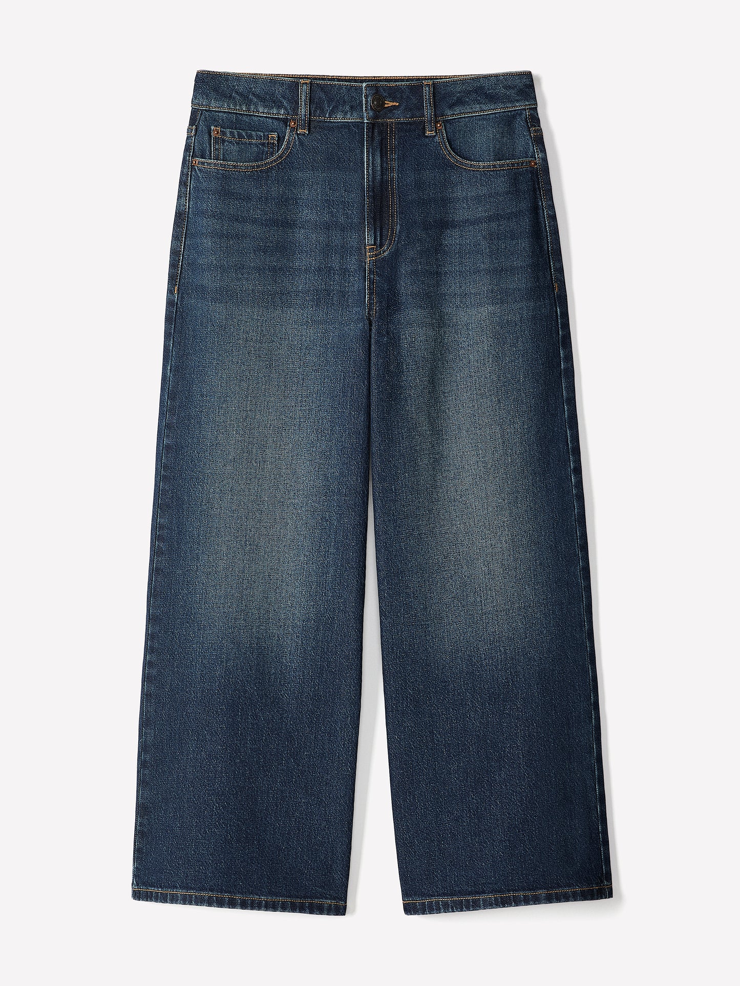 High-Rise Wide-Leg Cropped Jeans