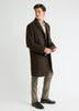 Wool and Cashmere Coat with Tailored Collar