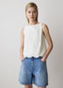 Sleeveless Embroidered Blouse