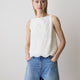 Sleeveless Embroidered Blouse
