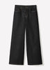 Woven Denim High Rise Ultra Wide Pant