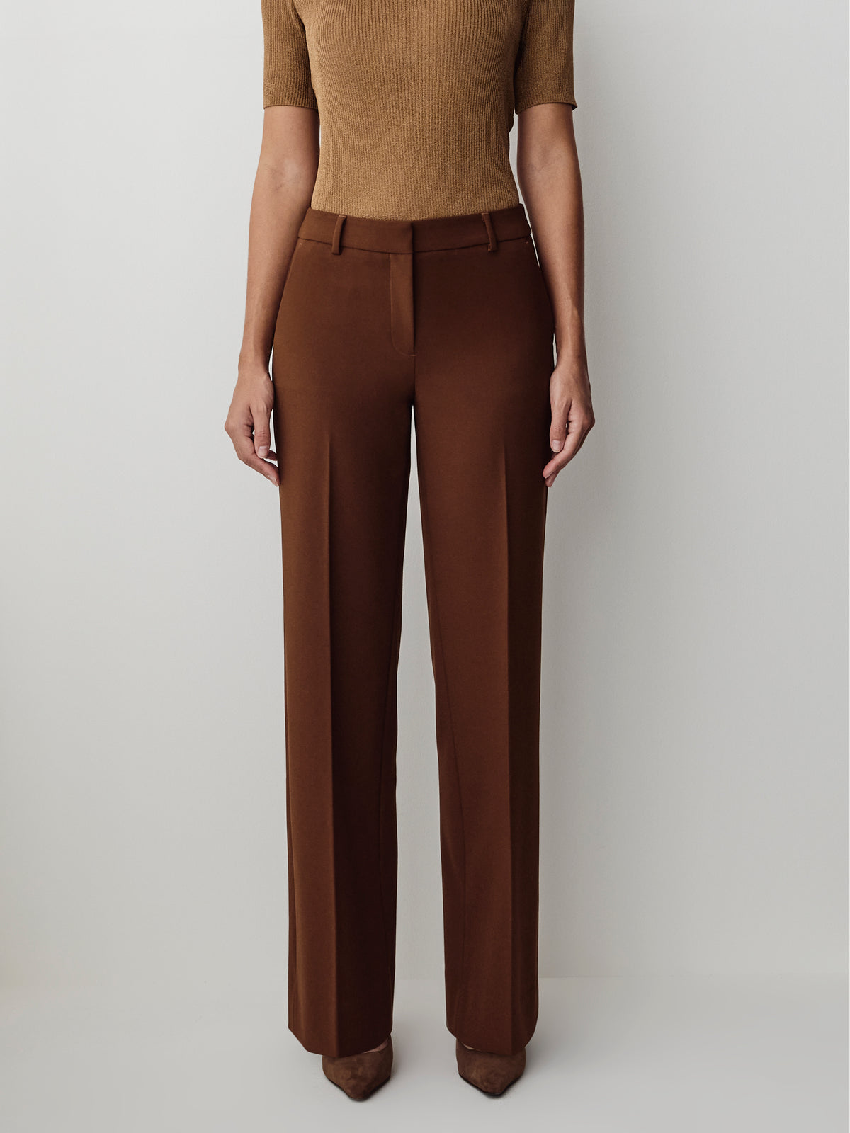 Mid-Rise Wide-Leg Heavy Twill Pant