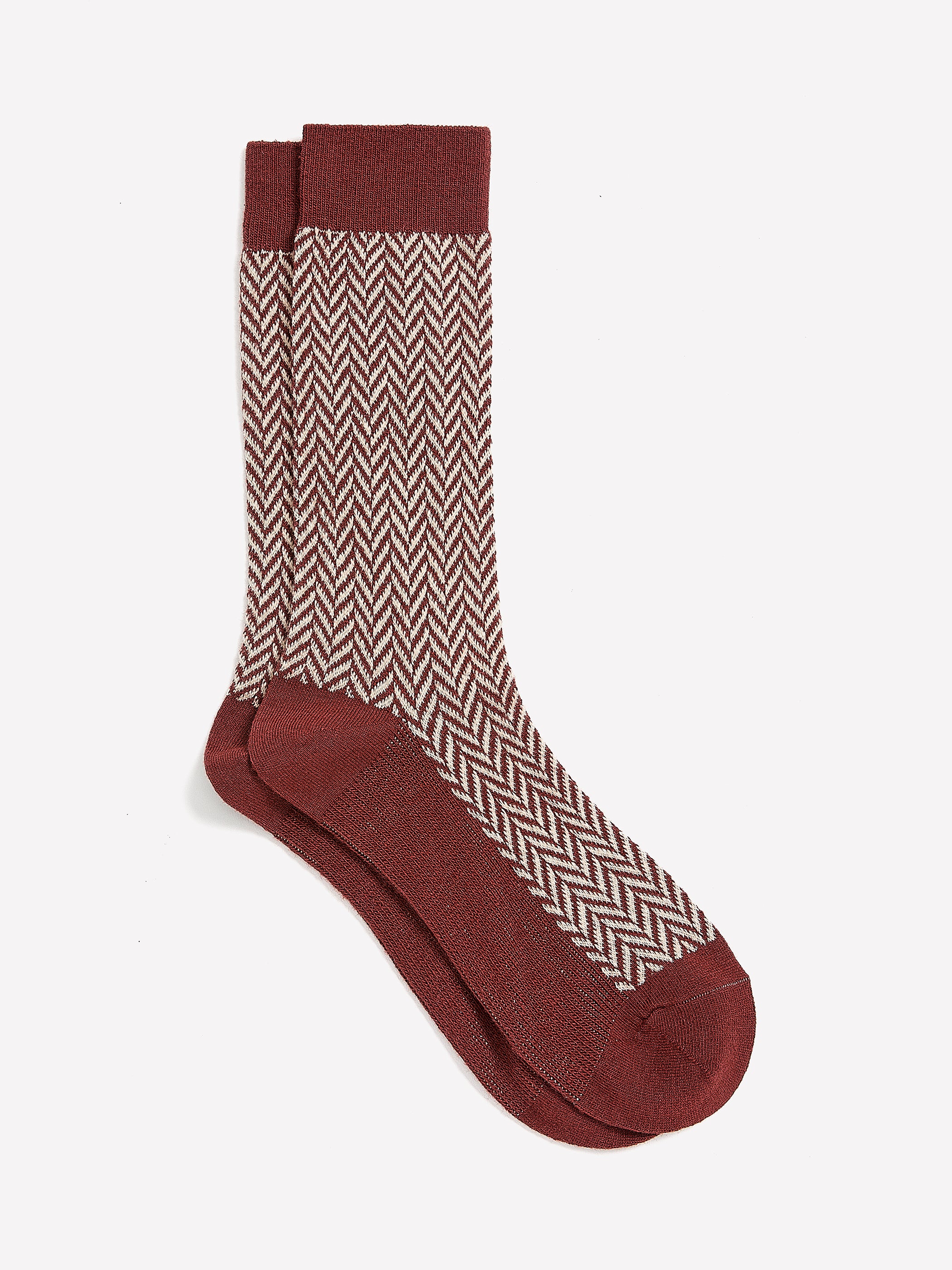 Herringbone Chunky-Knit Socks