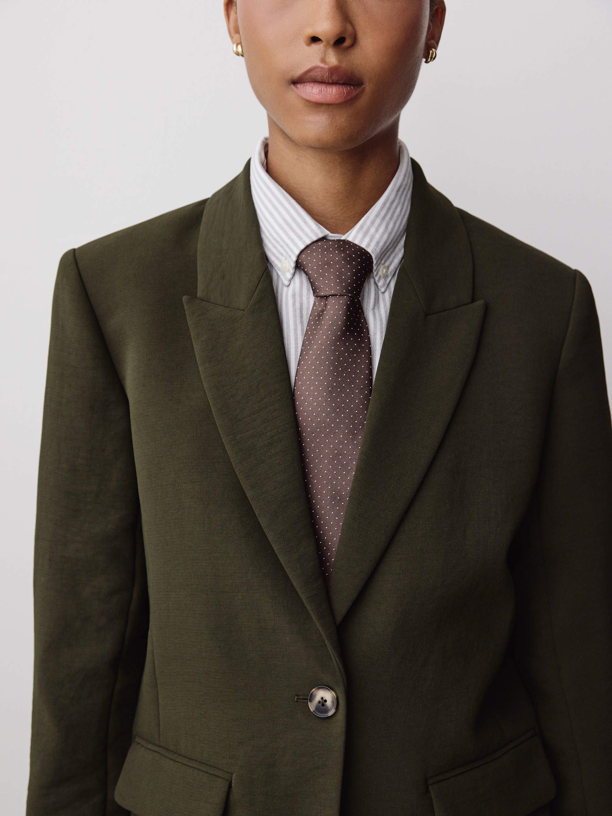 Relaxed-Fit Two-Button Blazer