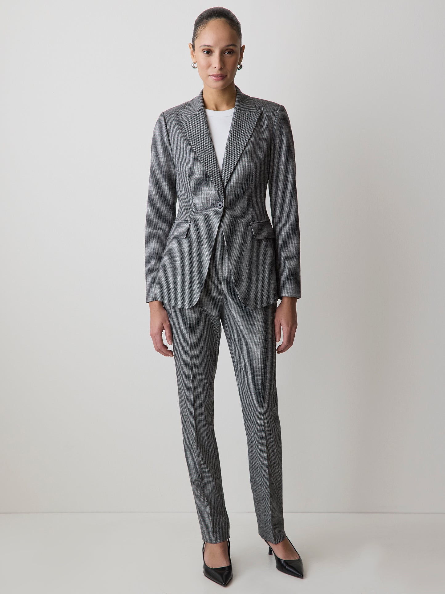 Veston Ajusté à Boutonnage Simple