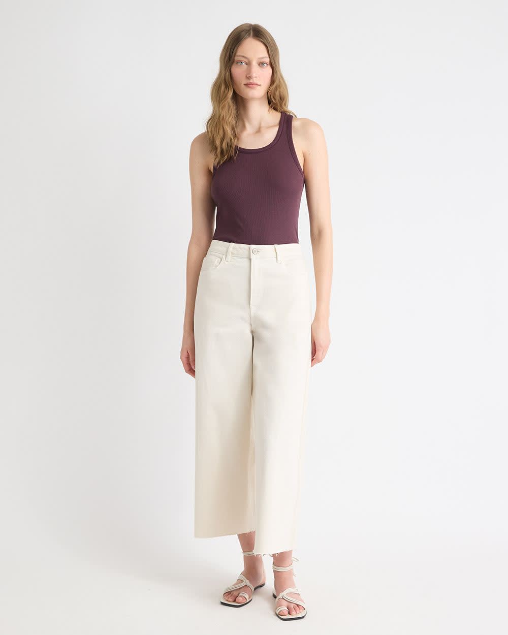 Camisole Ajustée à Col Rond et Dos Nageur