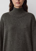 Long-Sleeve Mock-Neck Merino-Blend Sweater