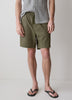Linen-Blend Shorts with Elastic Waistband