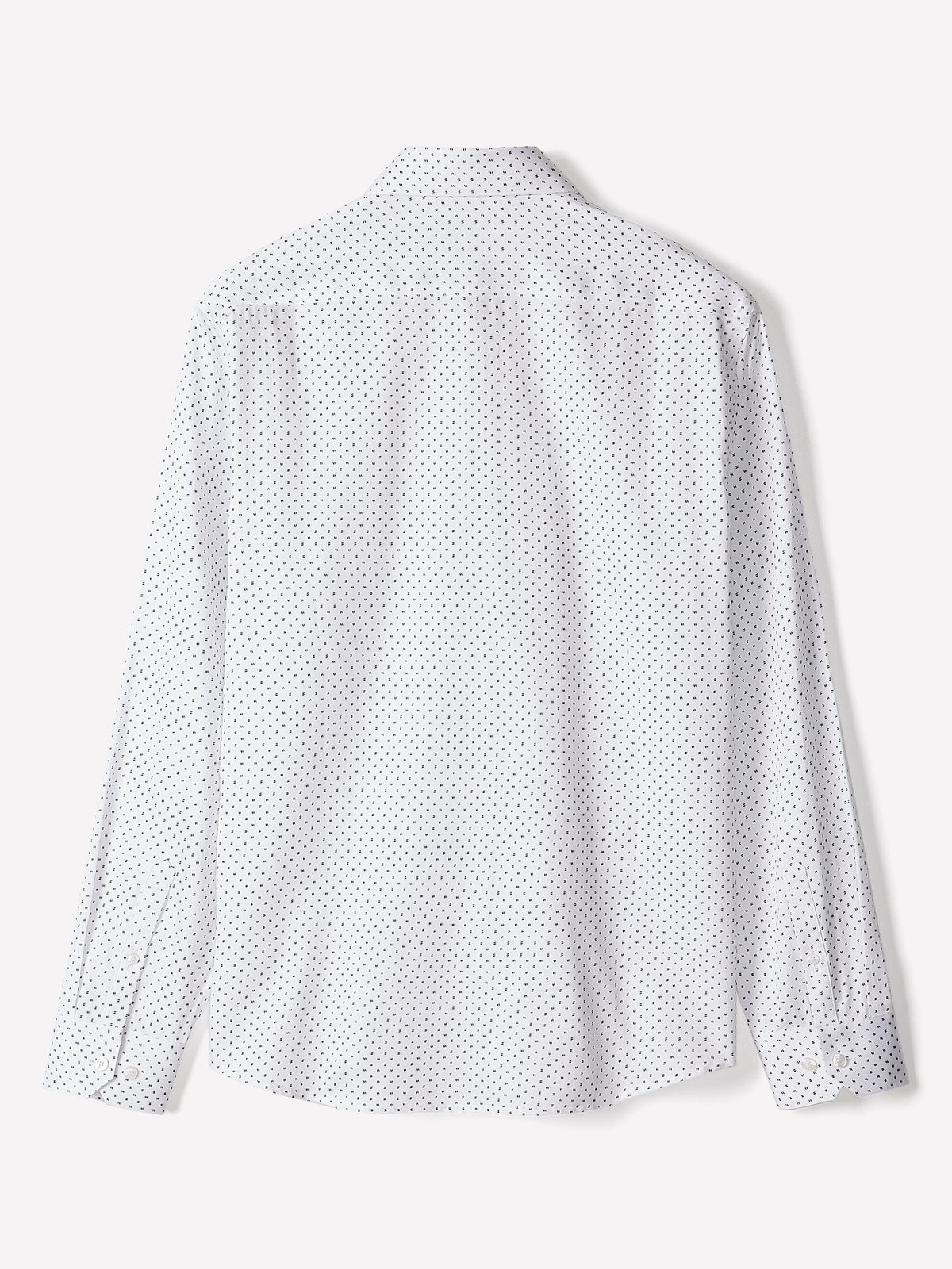 Tailored-Fit Dress Shirt with Diamond Pattern