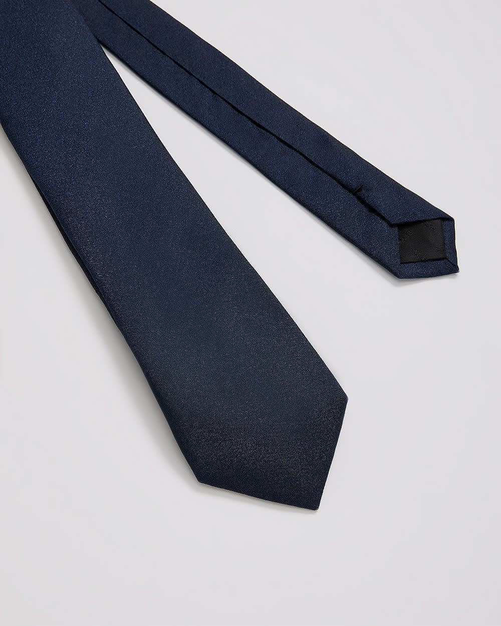 Blue Skinny Textured Tie