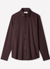 Slim Fit Woven Shirt with Stand Up Collar