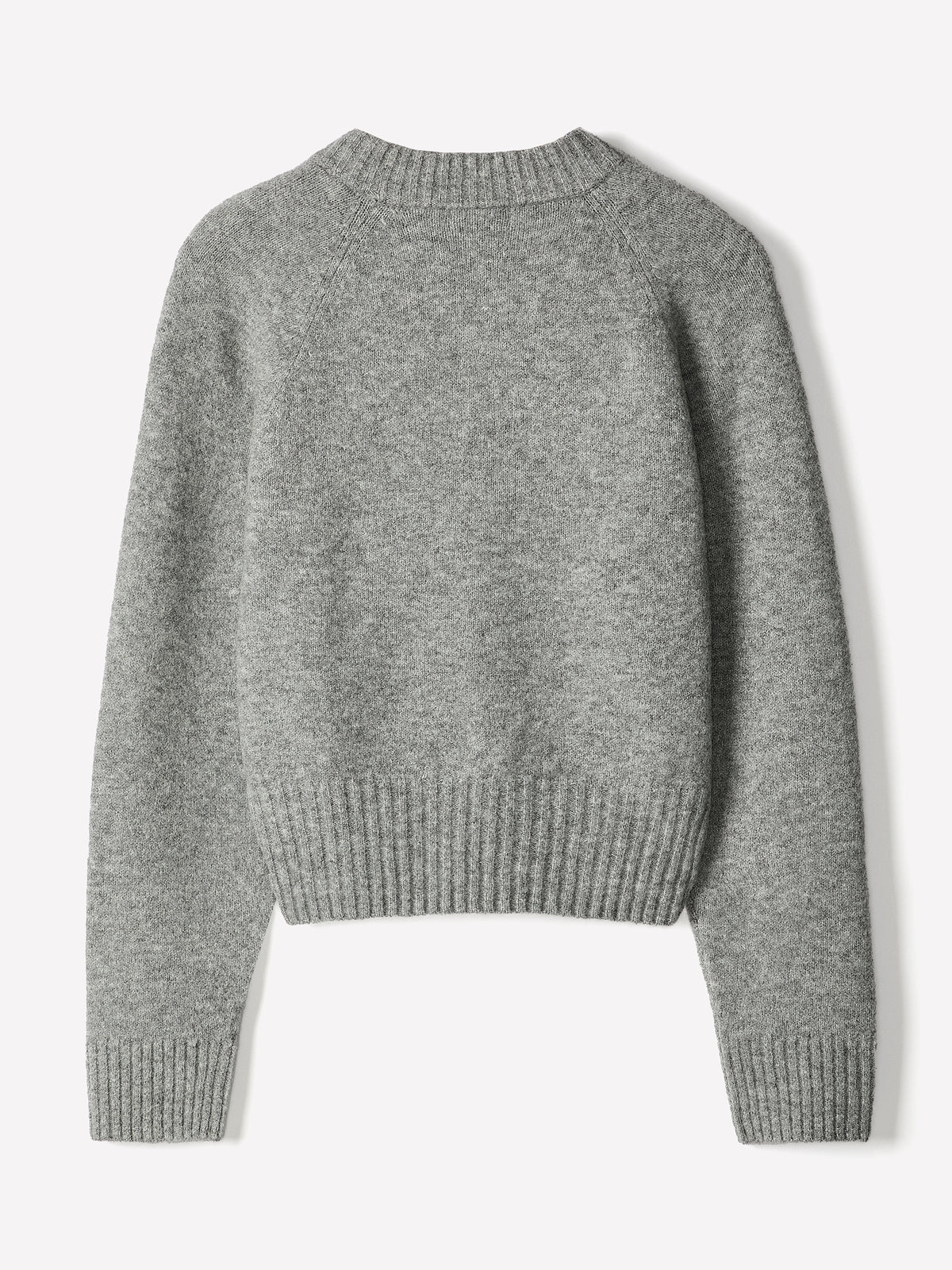 Long-Sleeve Crew-Neck Spongy Pullover