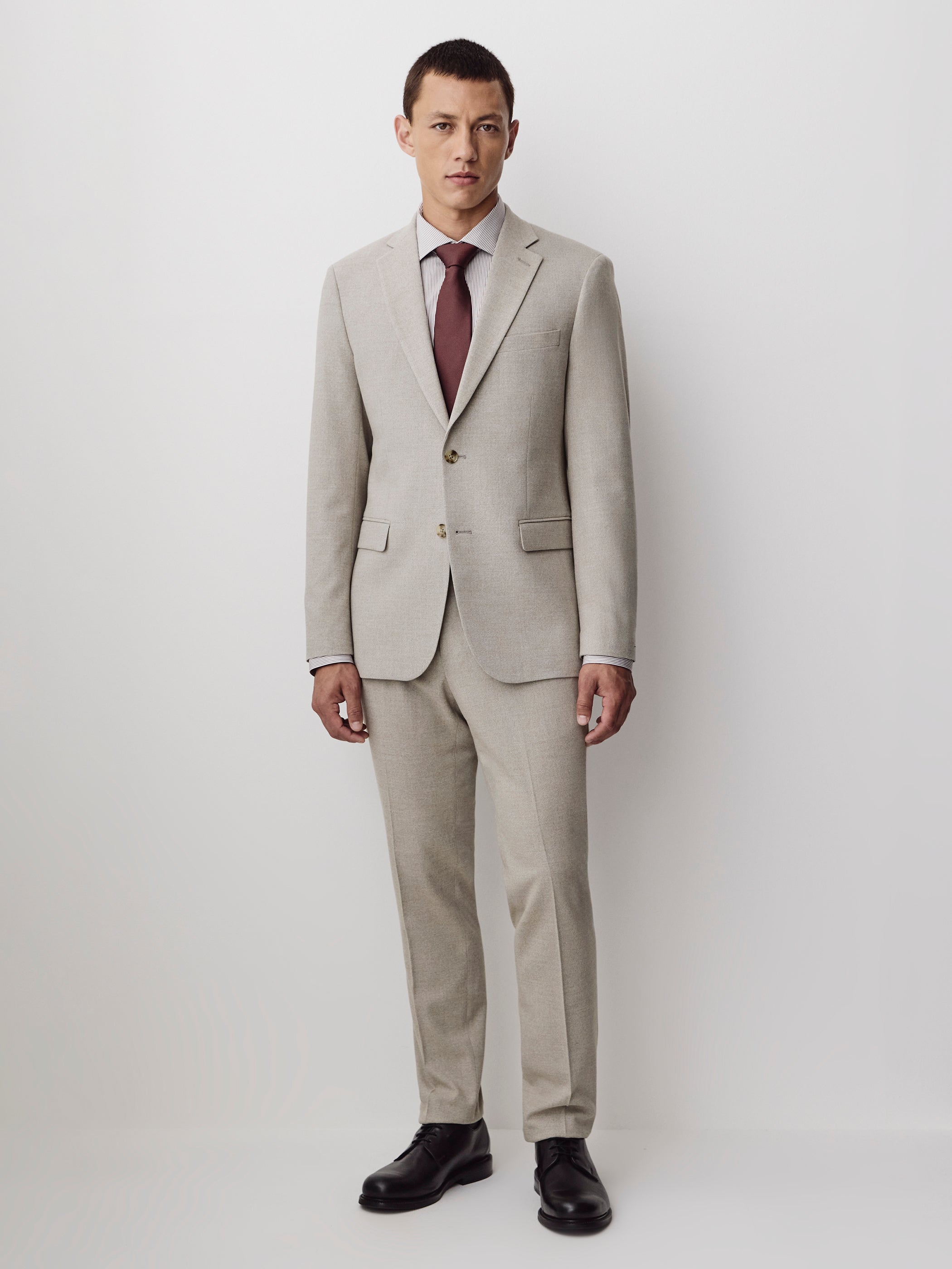 Slim Fit Brushed Woven Pant