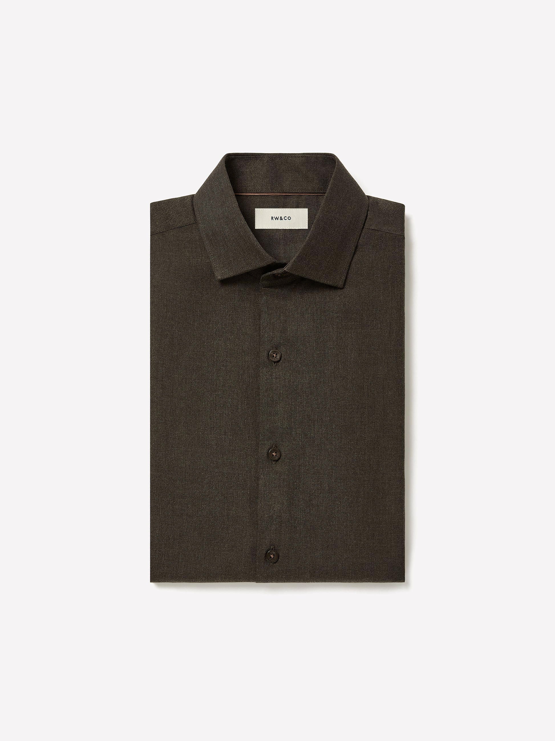 Tailored Lyocell Shirt with Stand-Up Collar
