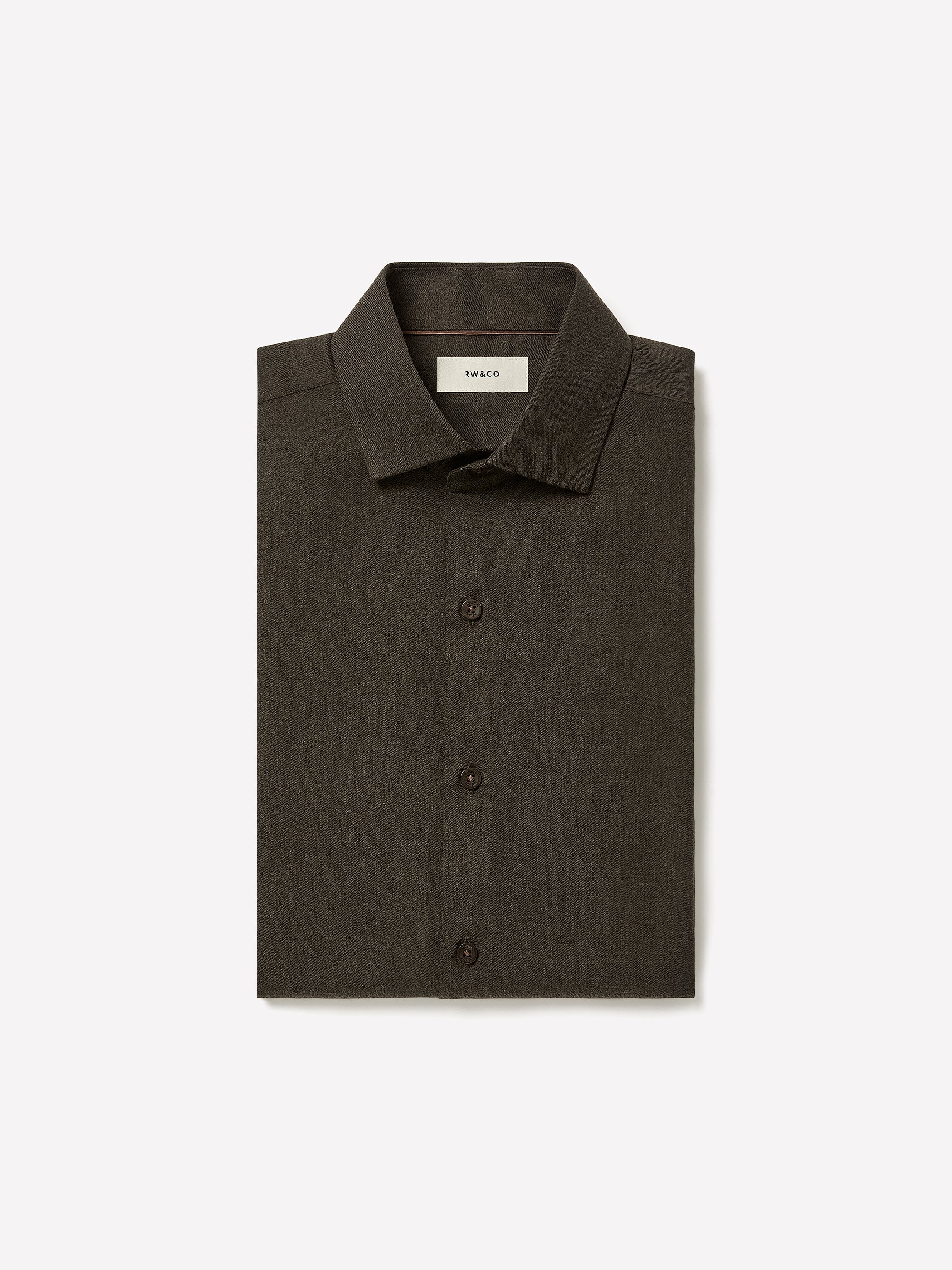 Tailored Lyocell Shirt with Stand-Up Collar
