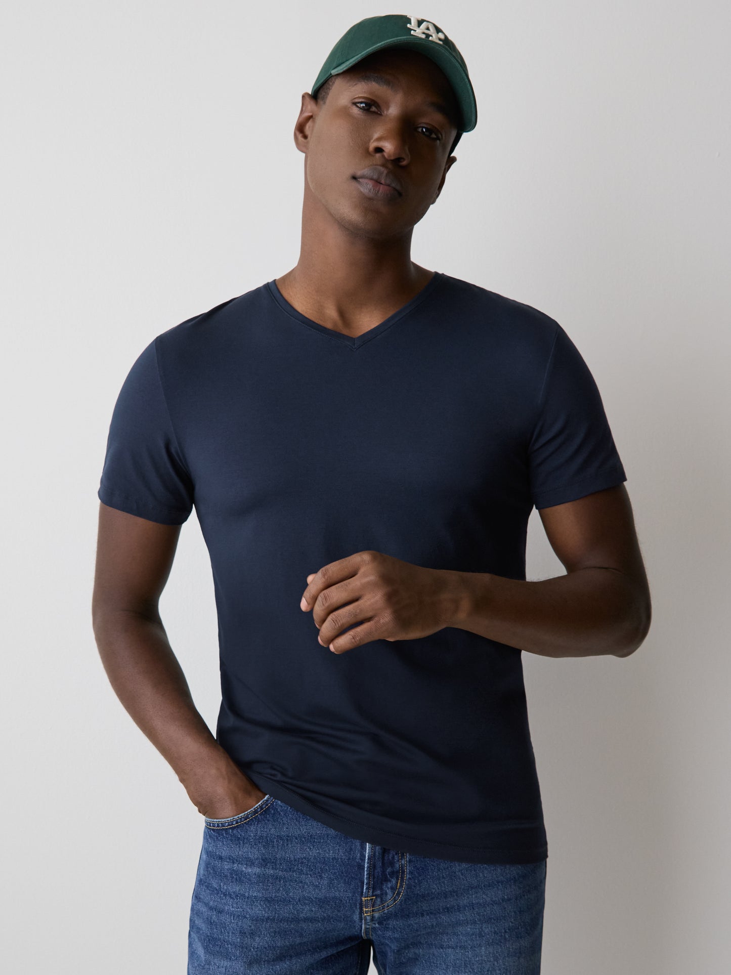 Supima Cotton (R) V-Neck T-shirt
