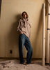 Long-Sleeve Mock-Neck Merino-Blend Sweater