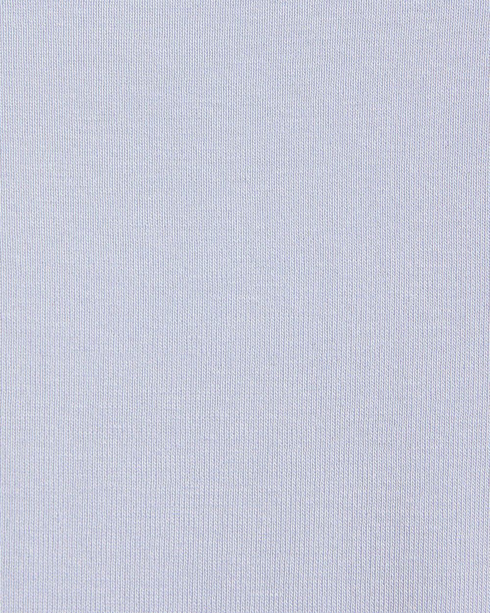 T-Shirt Côtelé Ajusté à Manches Longues et Col Rond en Tricot Luxueux