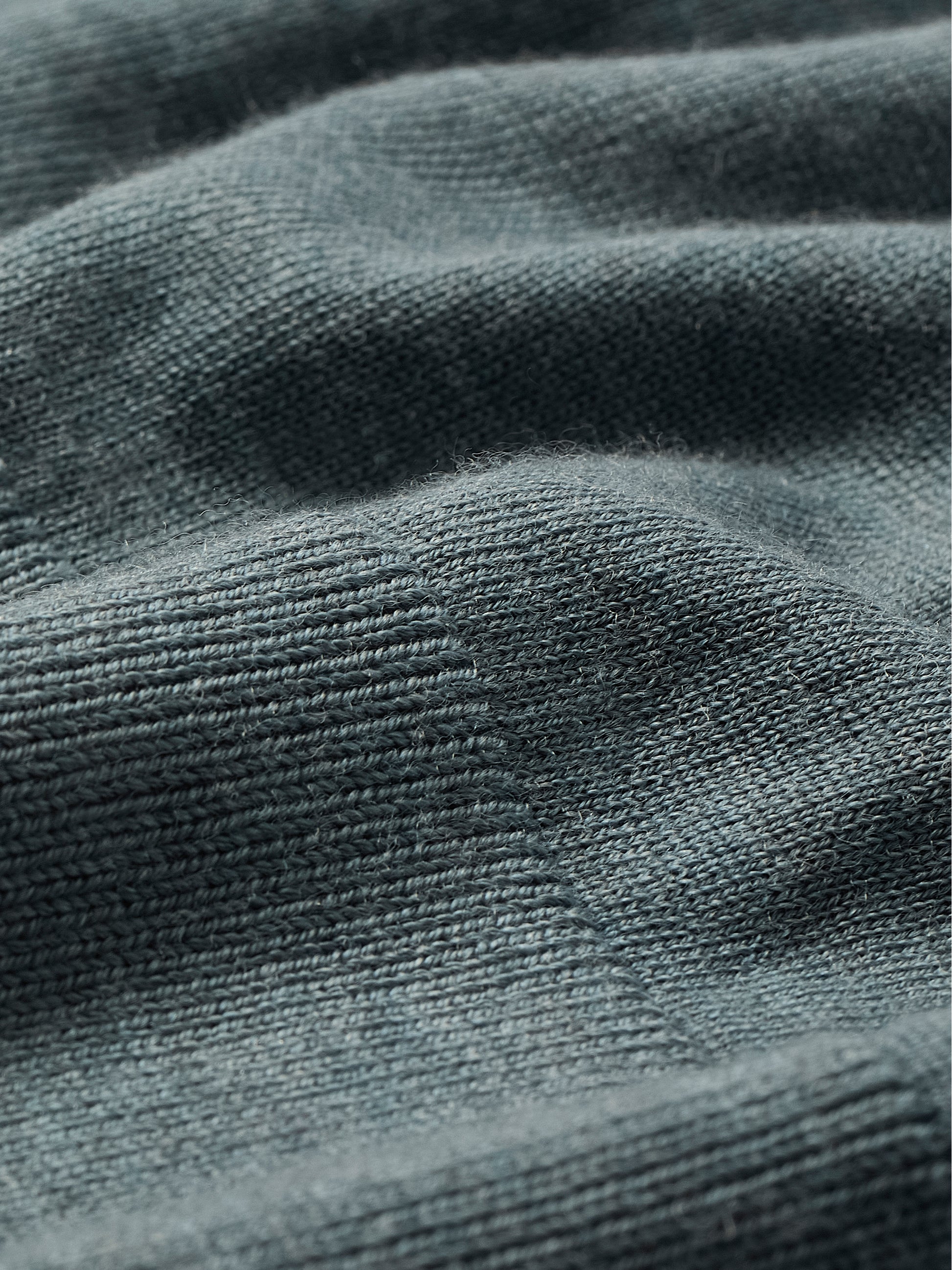 Merino Wool Knit Polo Sweater Long Sleeve