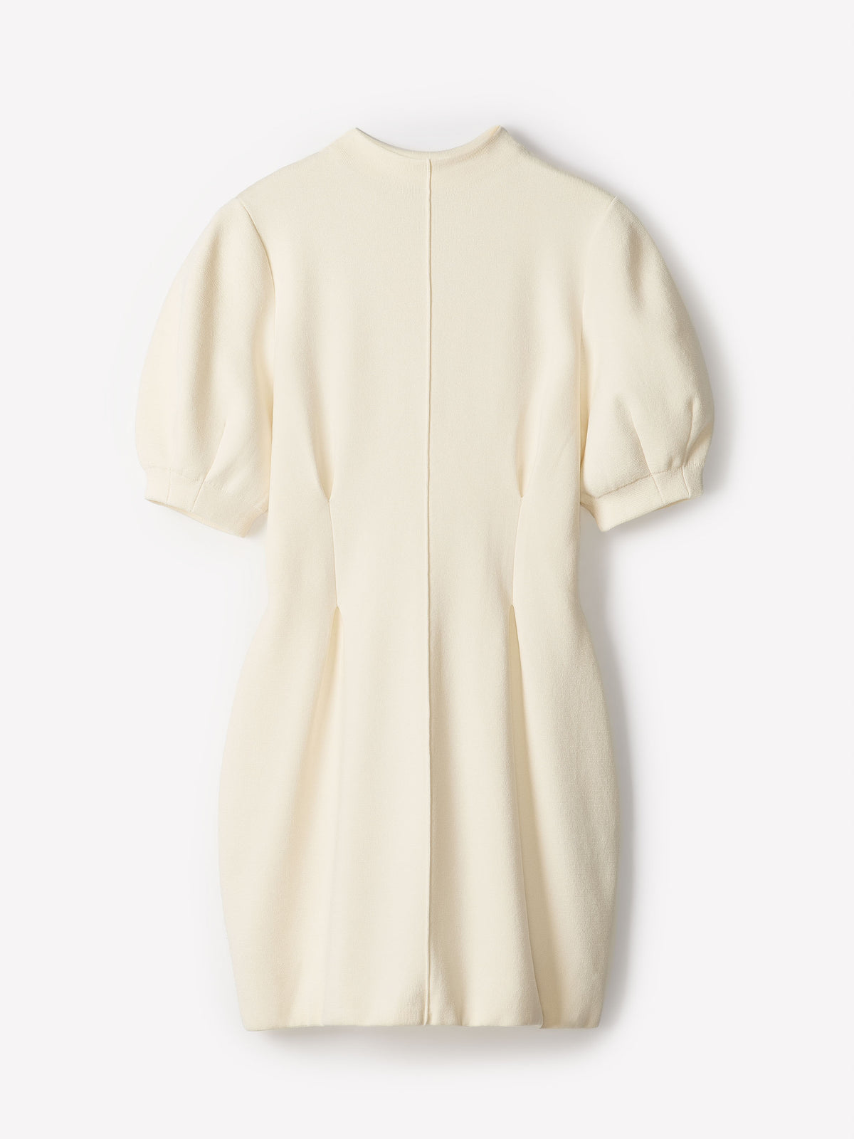 Short-Sleeve Mock-Neck Hourglass Sweater Dress