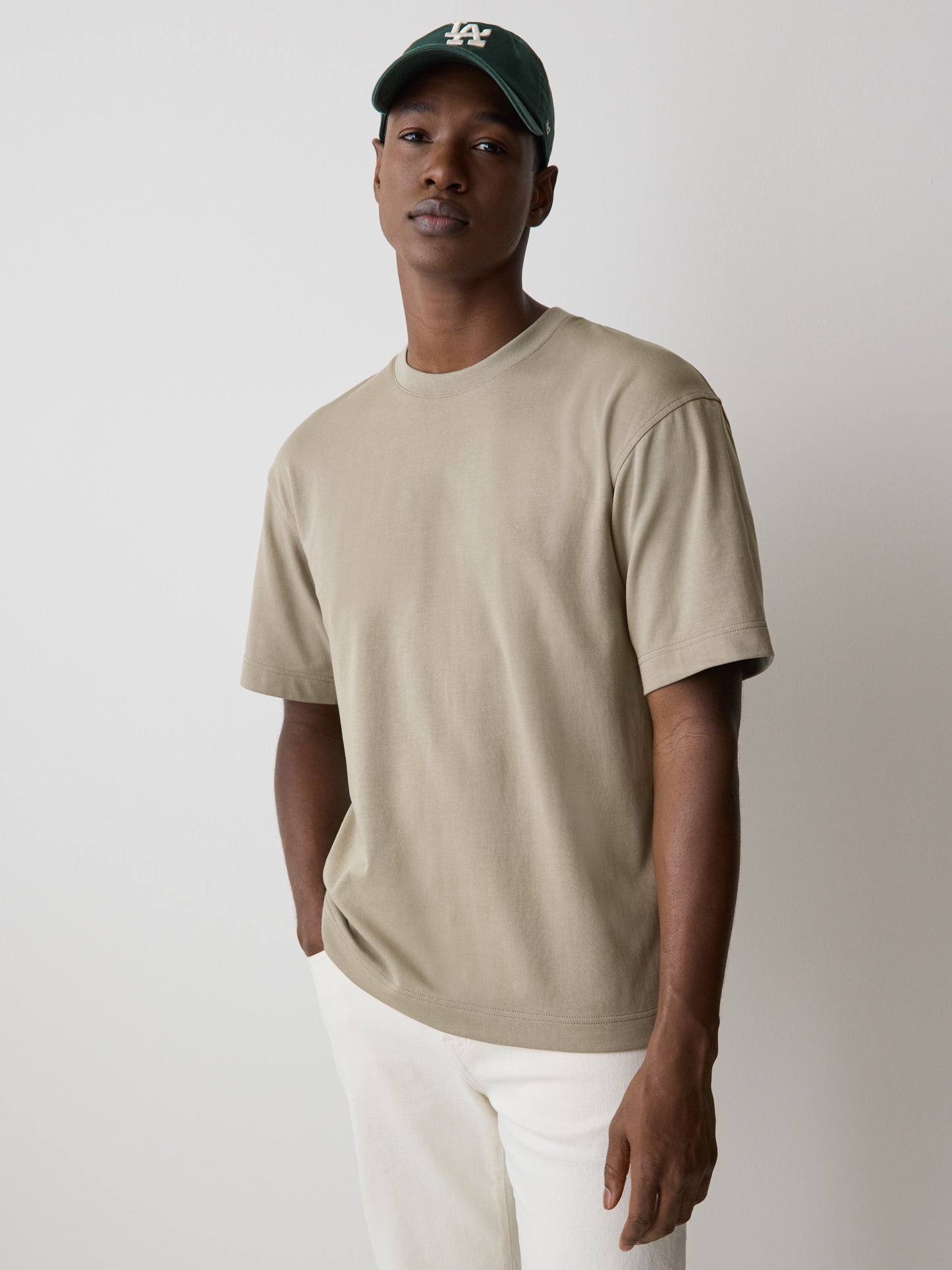 Oversized Short-Sleeve Crew-Neck Tee