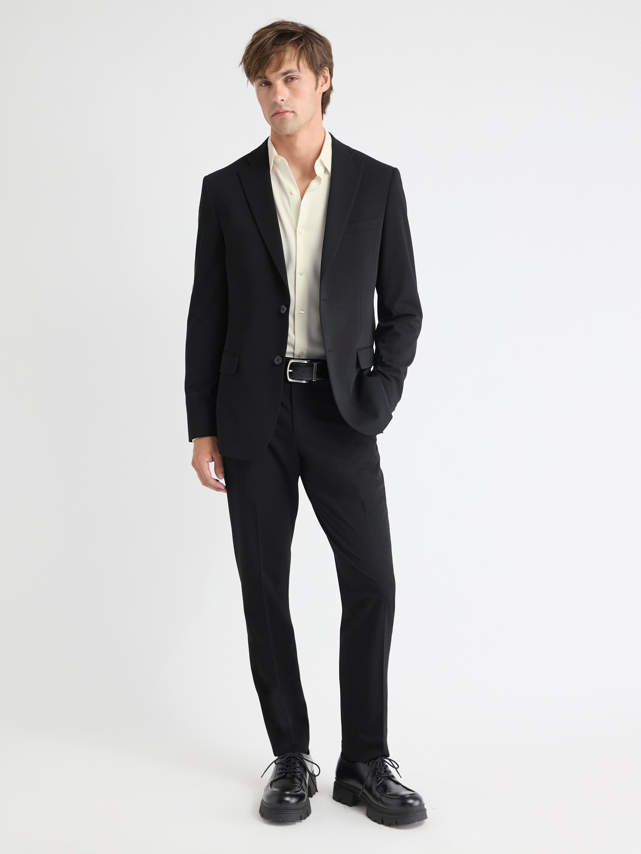 Slim Fit Black Core Blazer