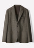 Slim Fit Woven Houndstooth Blazer