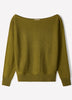Off Shoulder Knit Sweater 100% Merino Wool