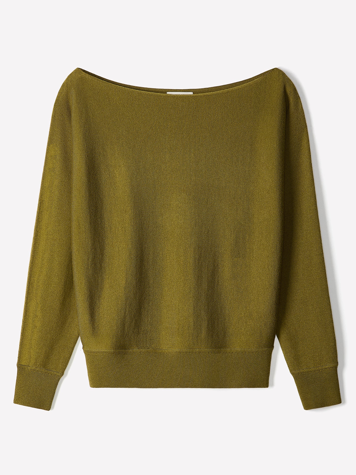 Off Shoulder Knit Sweater 100% Merino Wool
