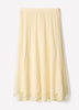 Mid-Rise Flare Midi Skirt