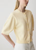 Knit Cotton Cardigan with Elbow Patches